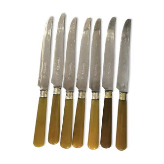 Set de 7 couteaux art déco