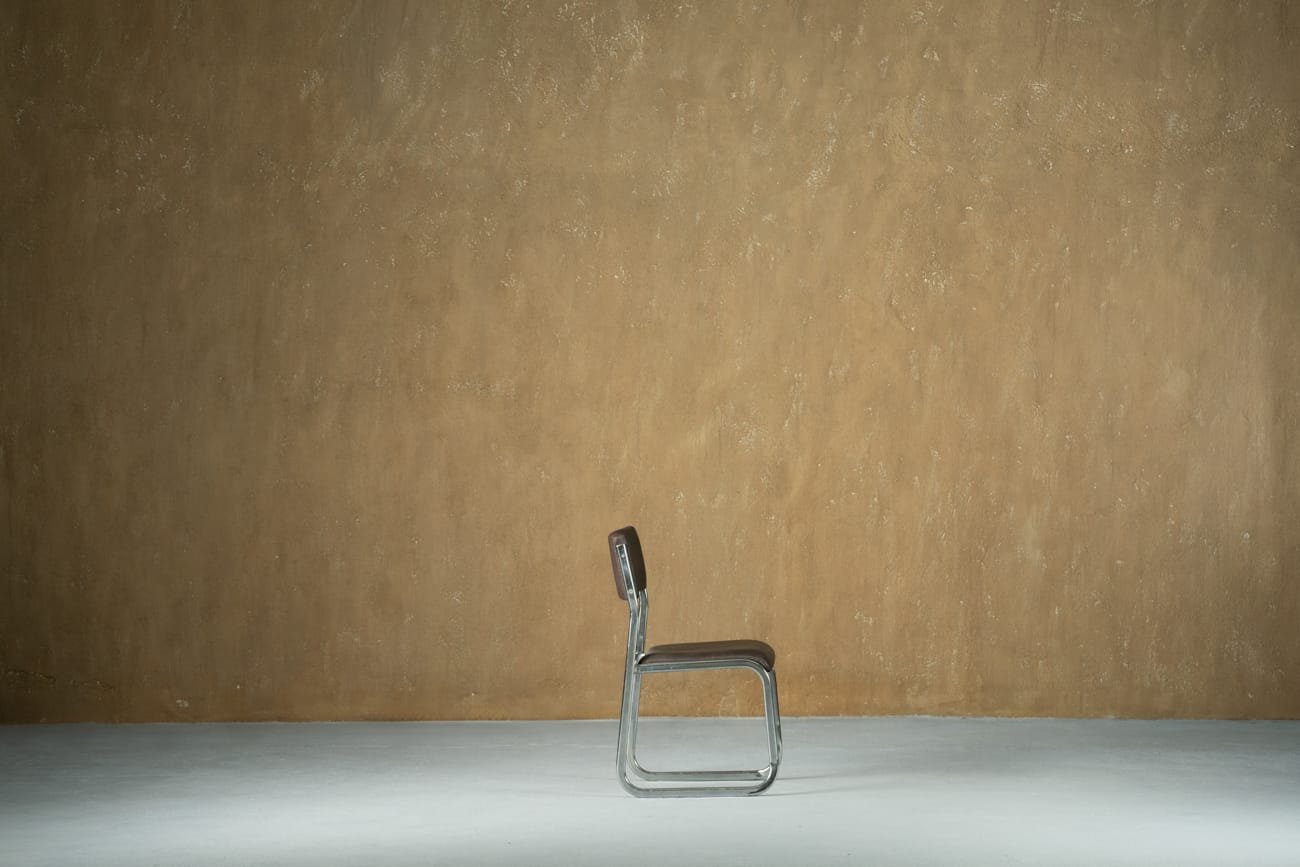 Mid-century Gastone Rinaldi metal chair, Italy 1970s