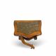 serpentine nightstands in walnut Art Deco