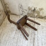 Pair of Aranjou elm “T” chairs