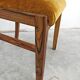 Set de 4 chaises Art Déco en placage de racine de noyer, velours
