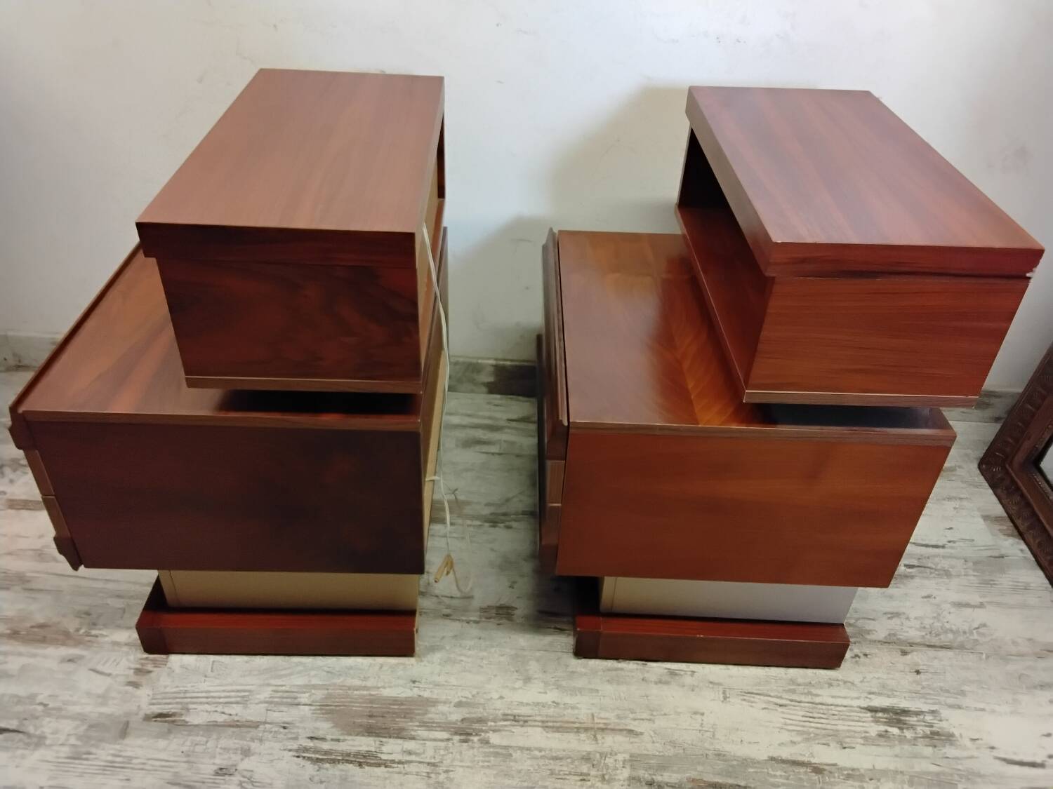 Pair of Scandinavian bedside tables from the 70s