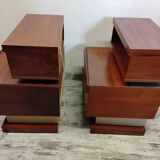 Pair of Scandinavian bedside tables from the 70s