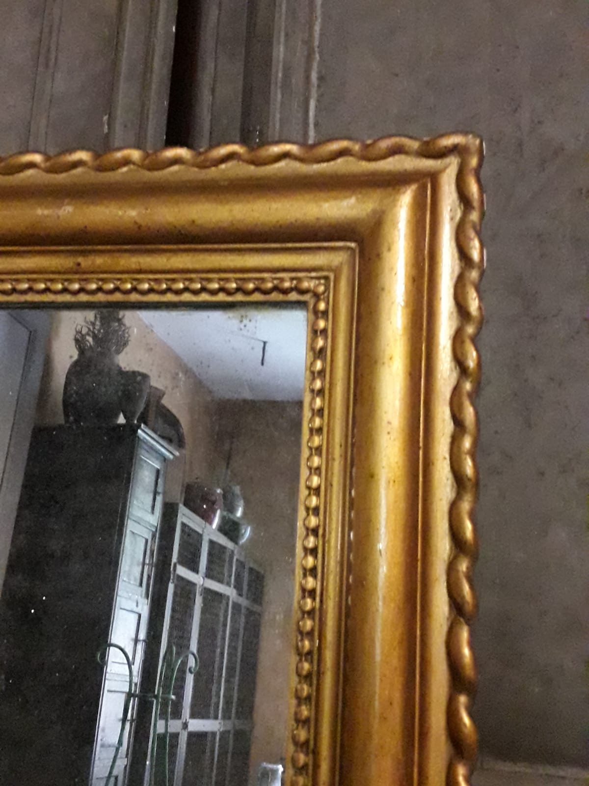 Golden mirror  65x123cm