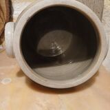 Old stoneware grease pot, gray Height 24.5 cm