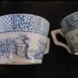 Set of 4 Luneville Lace Cups 1930