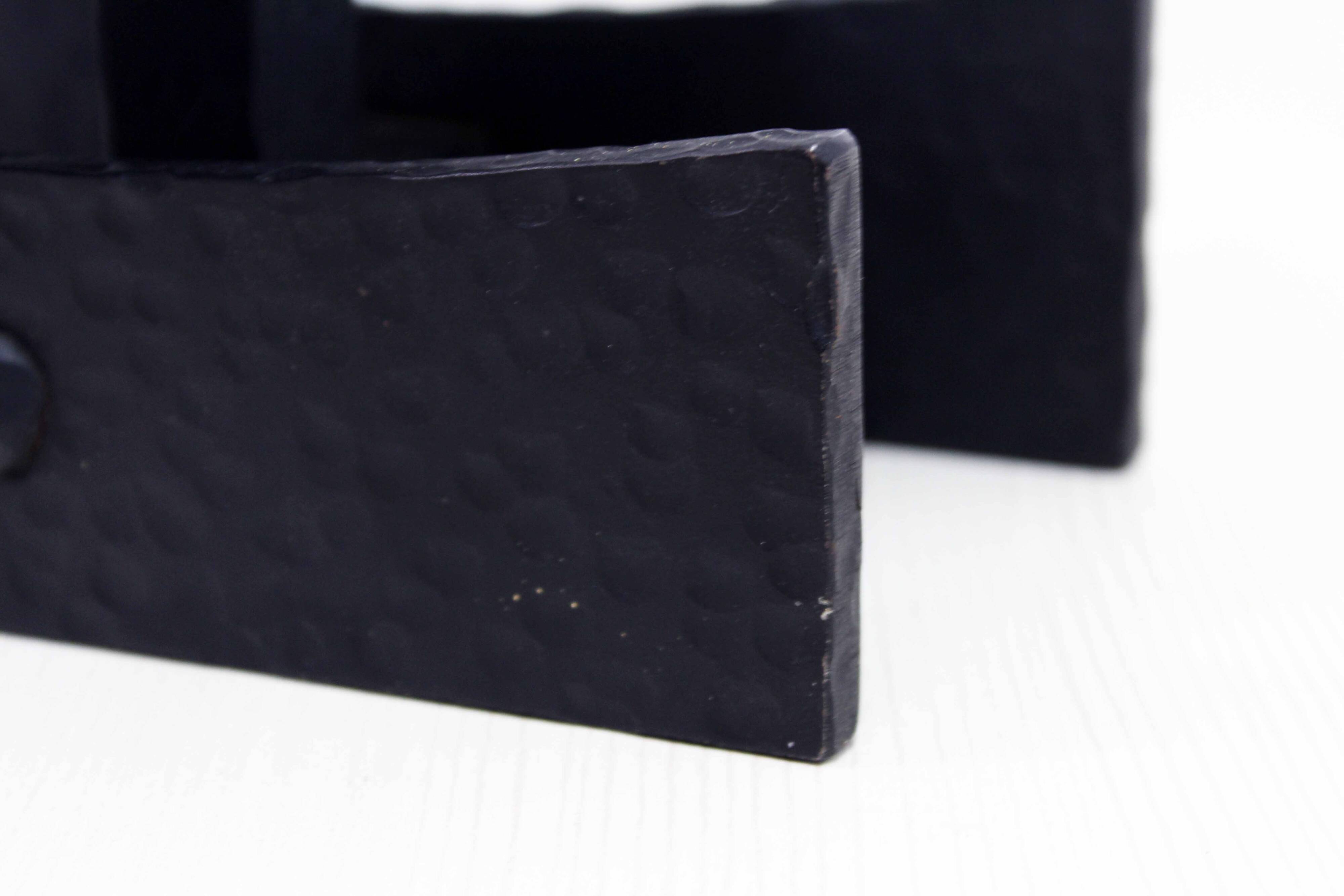 Brutalist cast iron candle holder 1960