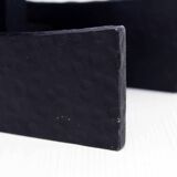 Brutalist cast iron candle holder 1960