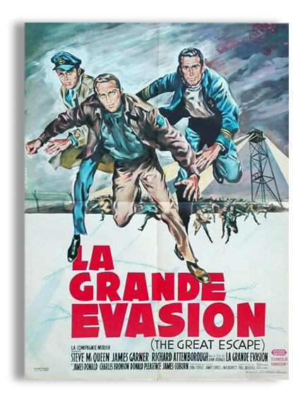 Poster movie original 1963.grande evasiion, Steve McQueen