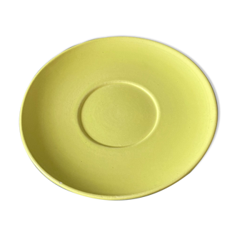 Small plate in French pottery of the famous ceramicist and designate Pol Chambost of the 1950s