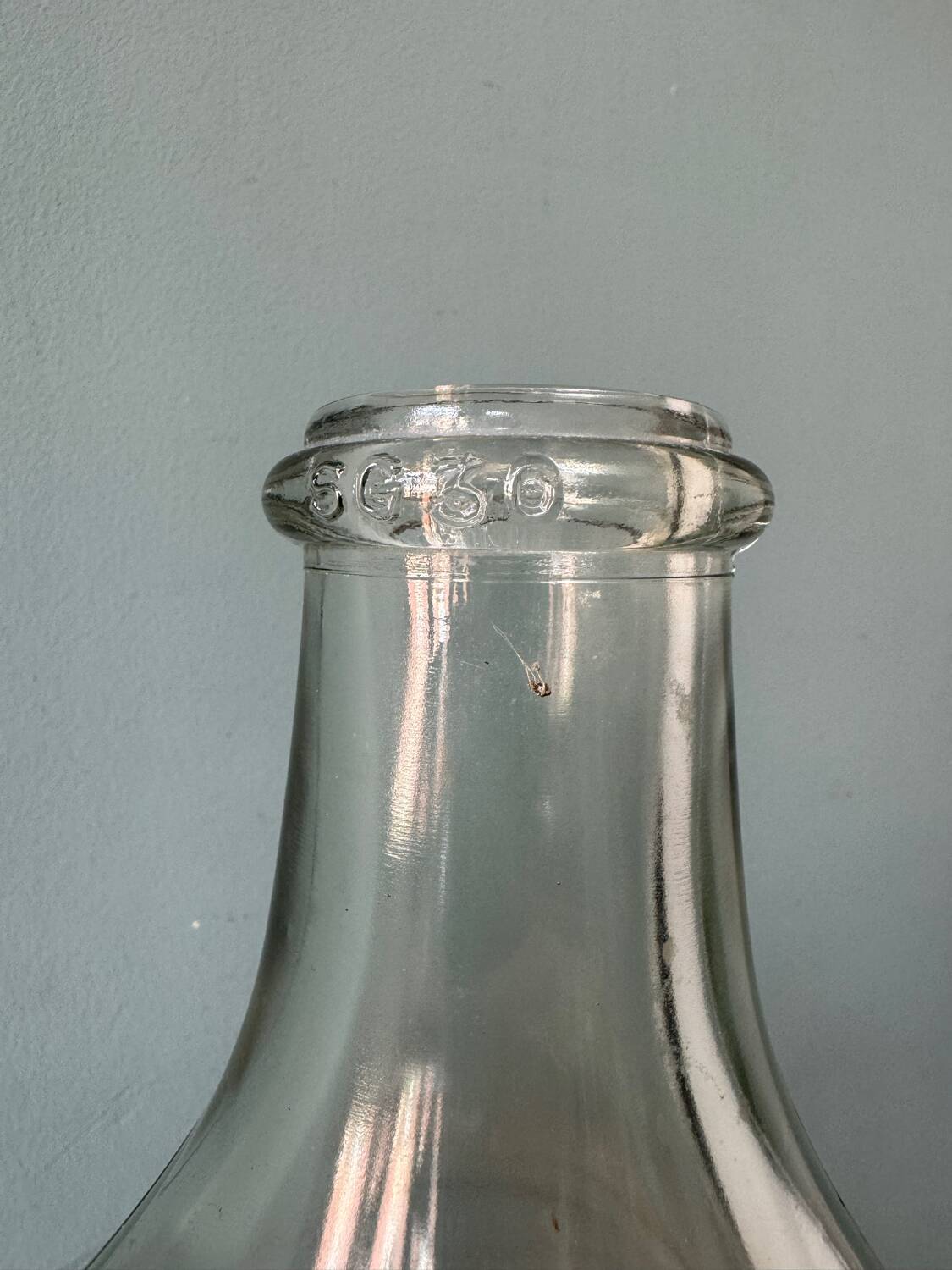 Old transparent Dame Jeanne 30L