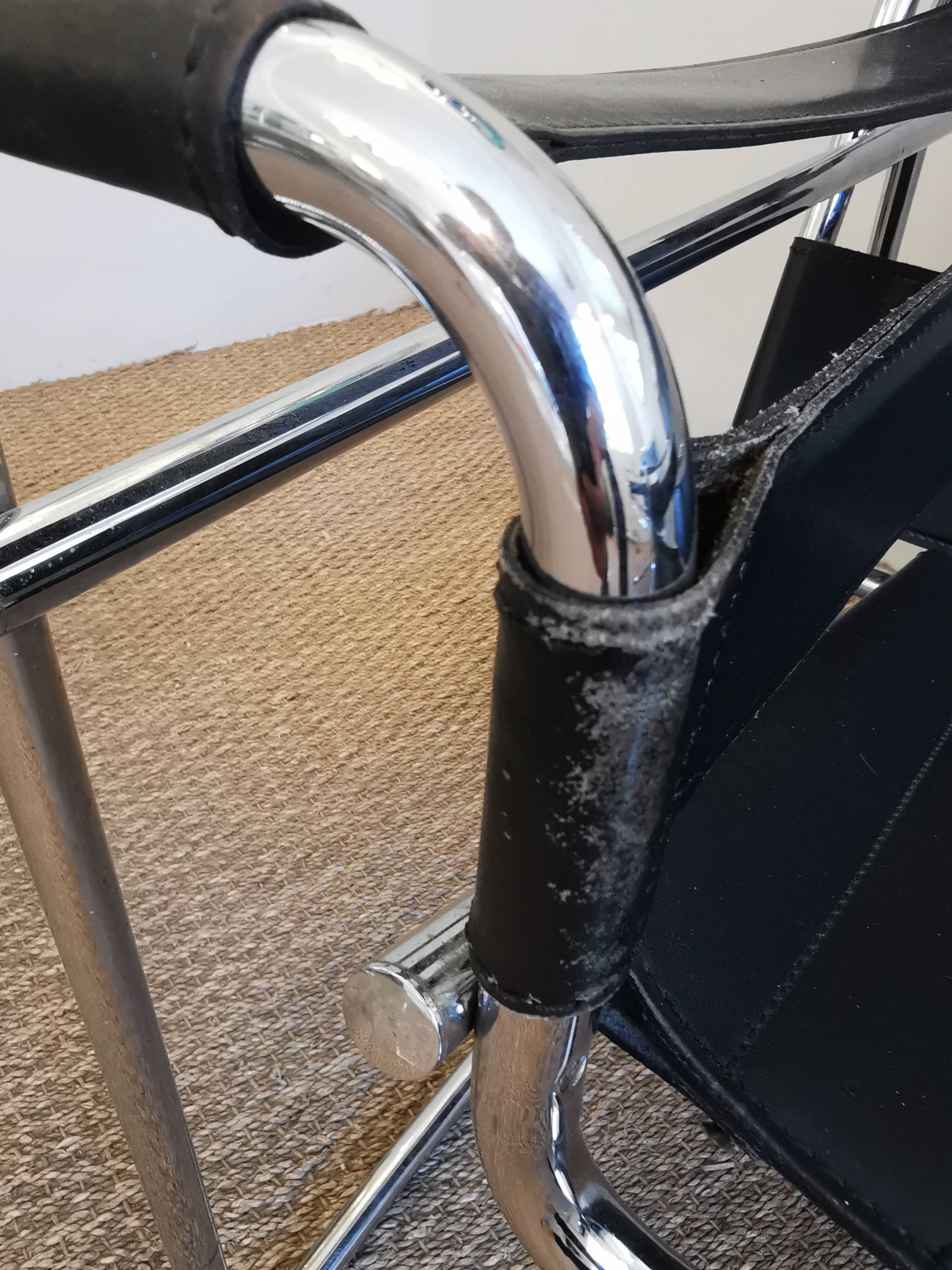 Armchairs design Vassily by Marcel Breuer Italian edition 80s