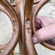 1960s bistro swivel parrot coat rack, curved wood