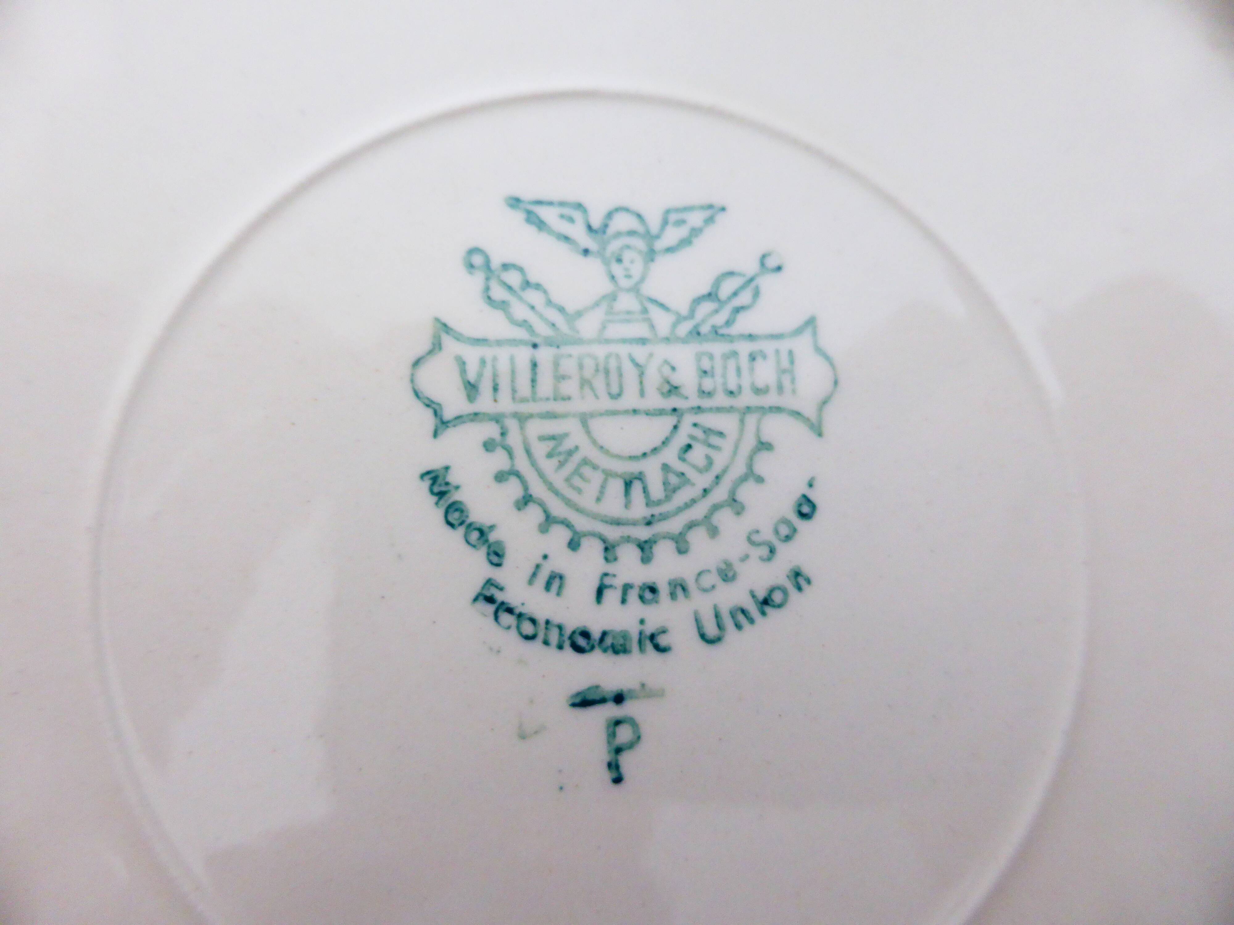 6 assiettes à dessert vintage Villeroy et Boch