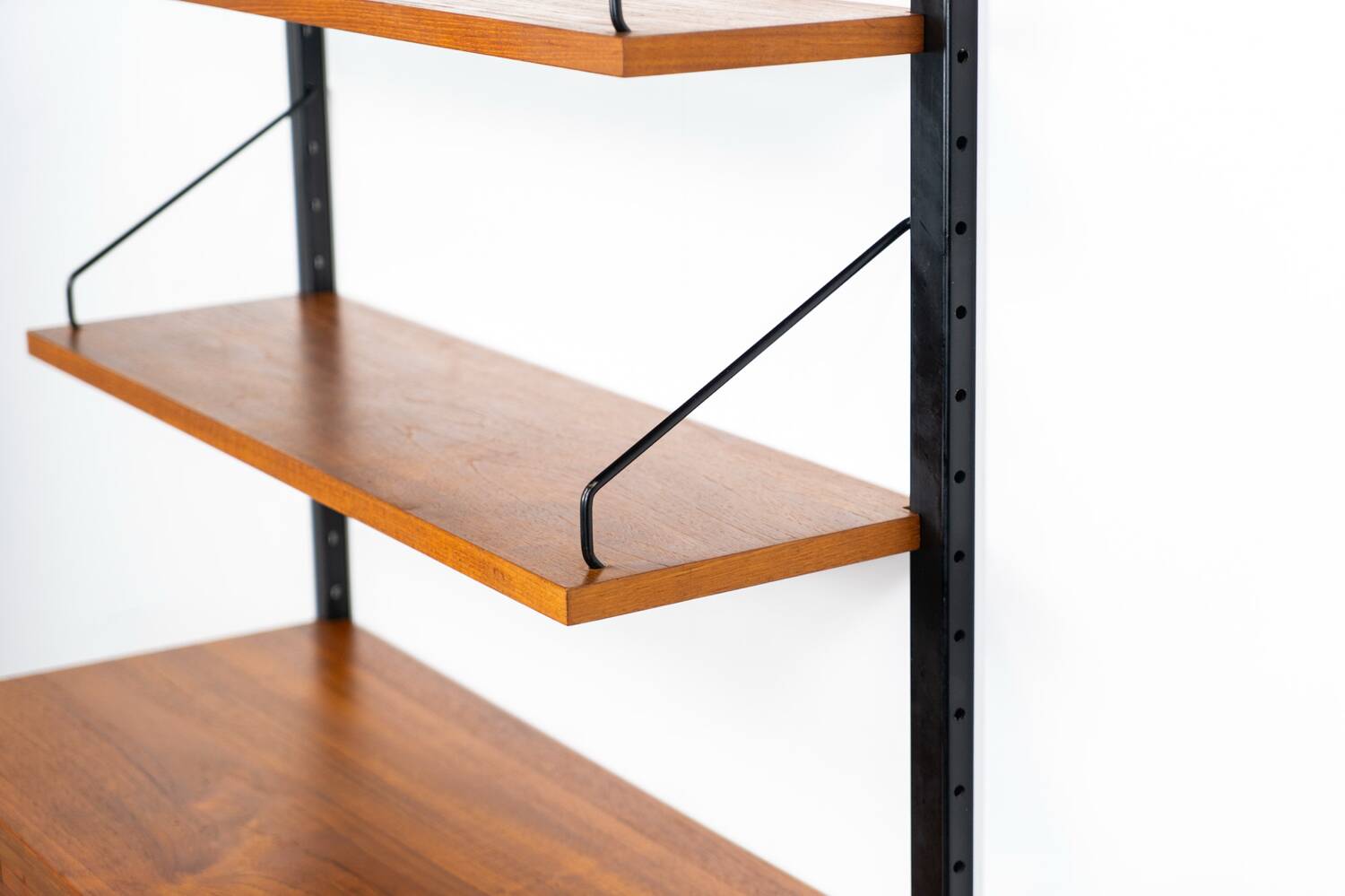 Rare Poul Cadovius standing wall-unit with bar (Denmark, 1960s).