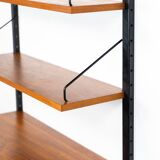 Rare Poul Cadovius standing wall-unit with bar (Denmark, 1960s).