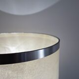 Vintage lamp in brushed aluminum from the 70s