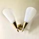 Double cone wall lamp plexiglas 1950