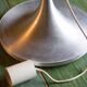 Space Age aluminum suspension, saucer suspension, vintage ceiling lamp, ceiling lamp