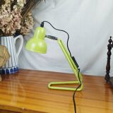 Lampe de Bureau à Poser Tubulaire Verte, Style Années 70s, Vintage