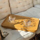 Vintage rattan tray