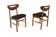 Set de 2 chaises en teck, AB Nässjö, Stolfabrik, Suède, 1960