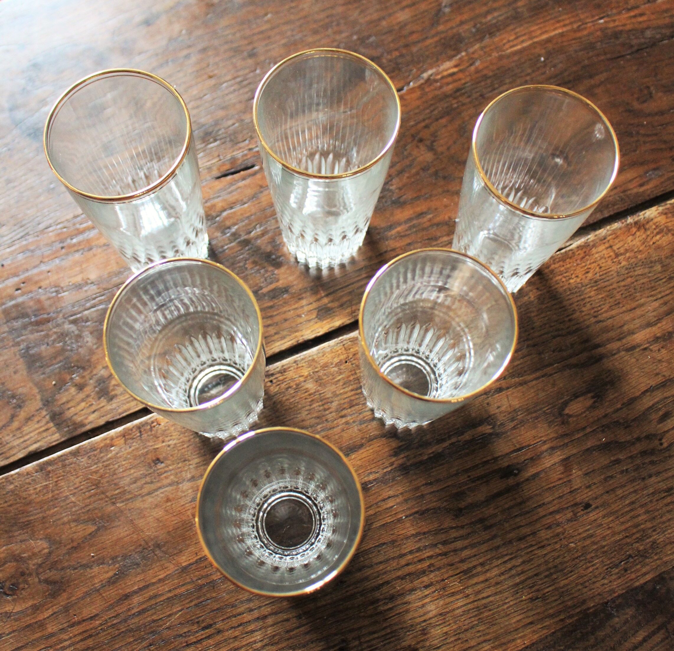Lot 6 glasses 1960