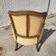 Fauteuil bergere Louis XV peint avec coussin amovible