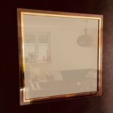 Postmodern Square Bronze Mirror from Belgo Chrom, Belgium, 1980s