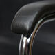 Vintage black leatherette office cantilever chair, 1970s