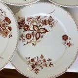 6 flat plates of Sarreguemines Danish model 210410