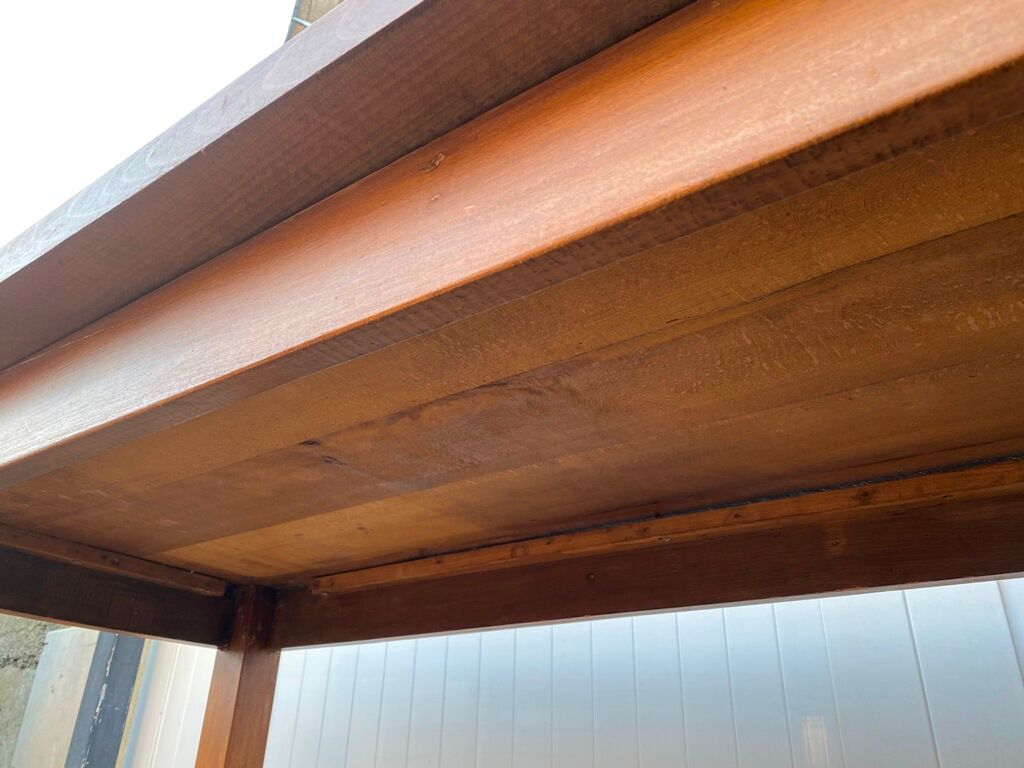 Solid oak dining farm table to eat 1950 220x77x75cm