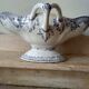Iron earth gravy boat, Bouquet Creil & Montereau model, early 20th century