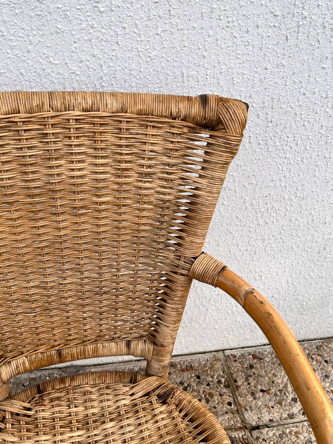 Set of 4 bamboo chairs