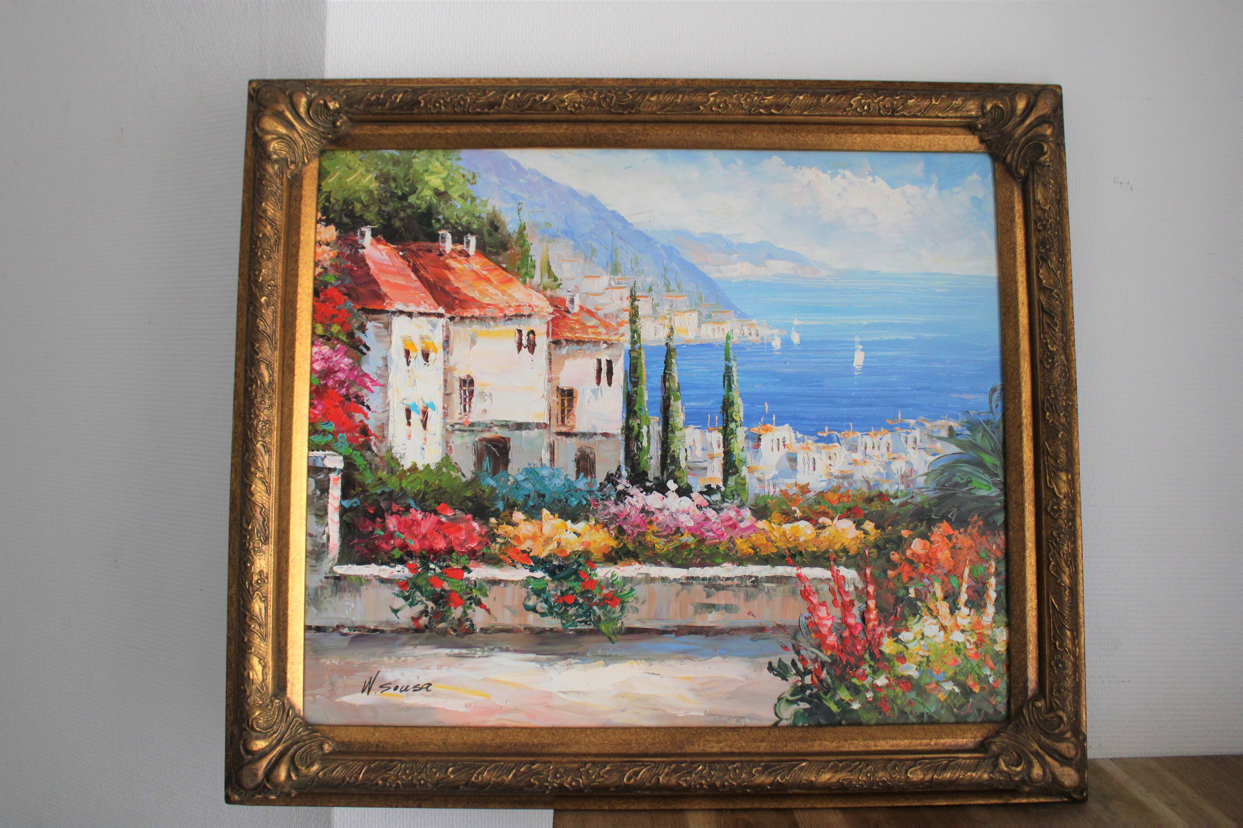 Tableau "Bord de mer en Provence"