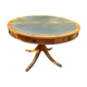 Table guéridon en cuir