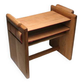 Solid oak stool