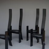 Chaises Golem Mid-Century par Vico Magistretti pour Poggi, 1970s, Set de 4