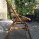 Fauteuil en rotin corbeille