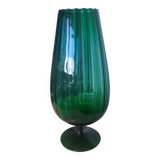 Vintage empoli crystal cup vase