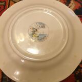 6 Gien France Caribbean soup plates Magellan pattern
