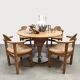 Vintage Italian Tito Agnoli wicker dining table Bonacina Pierantonio