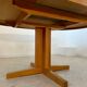 Vintage 70s Scandinavian design oak extendable table