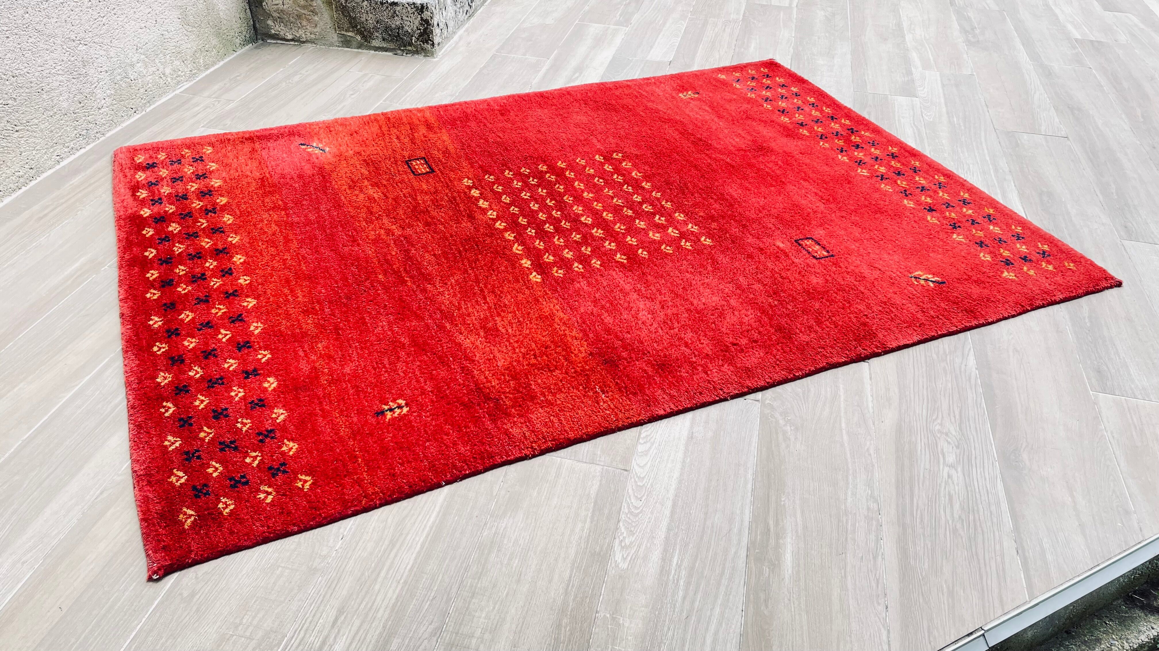 Rug indian gabbeh 100% wool, 143×202 cm