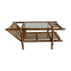 Coffee table, rattan magazines 1950