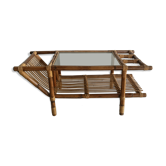 Coffee table, rattan magazines 1950