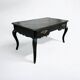 Louis XV Style Flat Desk Black Lacquered 19th Century