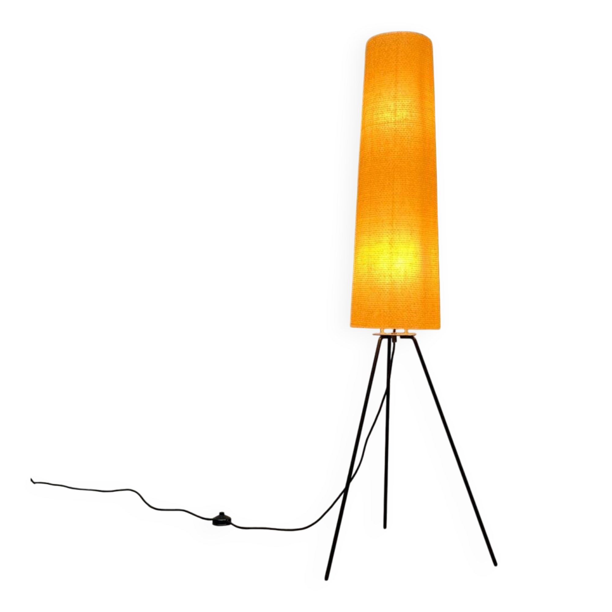 Mid-century minimalist tripod floor lamp by Hesse Leuchten, 1960s.