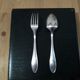 Old silver metal cutlery set 12 forks and 12 tablespoons