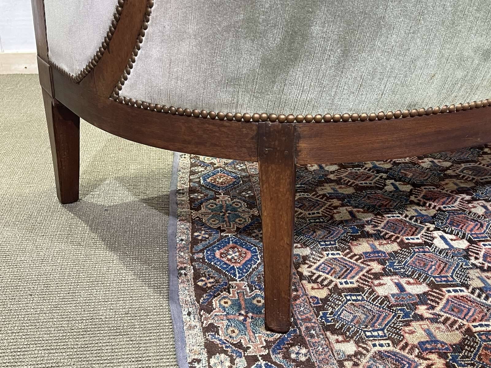 19th century Empire mahogany bench